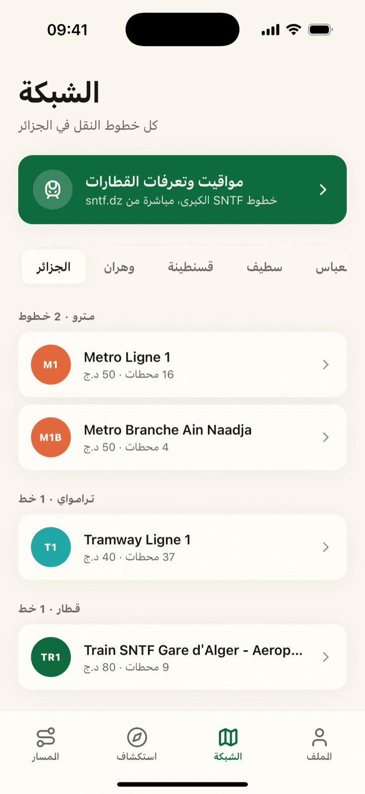 الشبكة